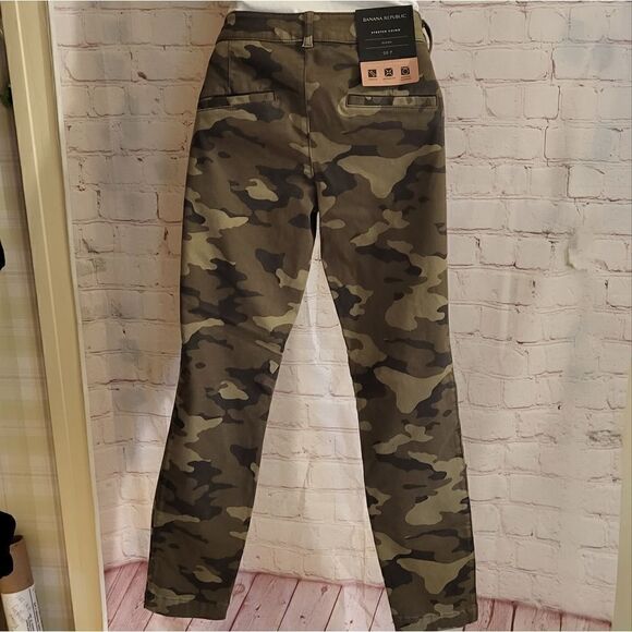 NWT Banana Republic "Sloan" Camo Jeans Ankle Length Pants sz.00P fits sz 0 also - Picture 3 of 7